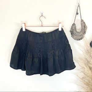 Zara Black lace tiered skirt